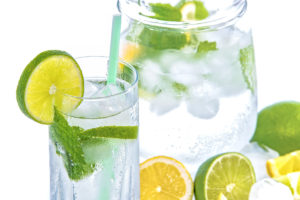 water-jug-glass-lime-mint